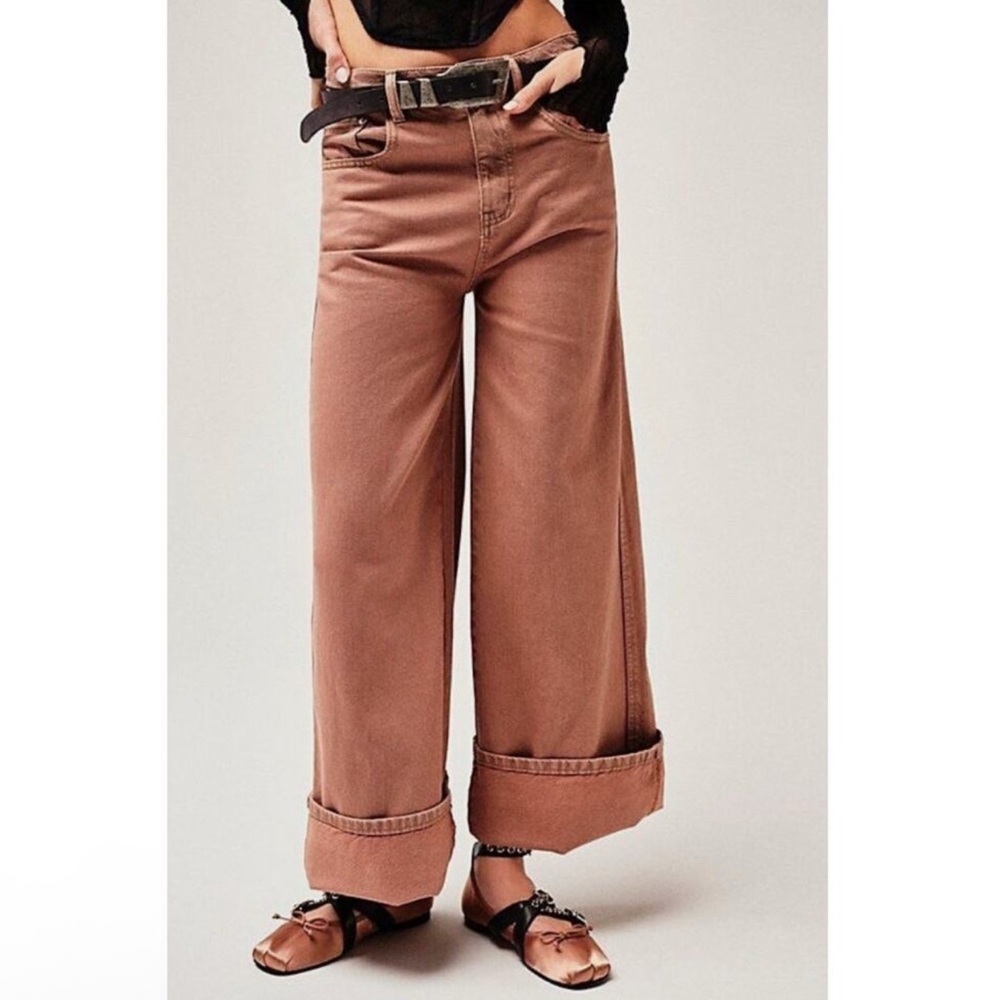 NEW We The Free Crvy Gia Wide Leg Jeans, Festival 27